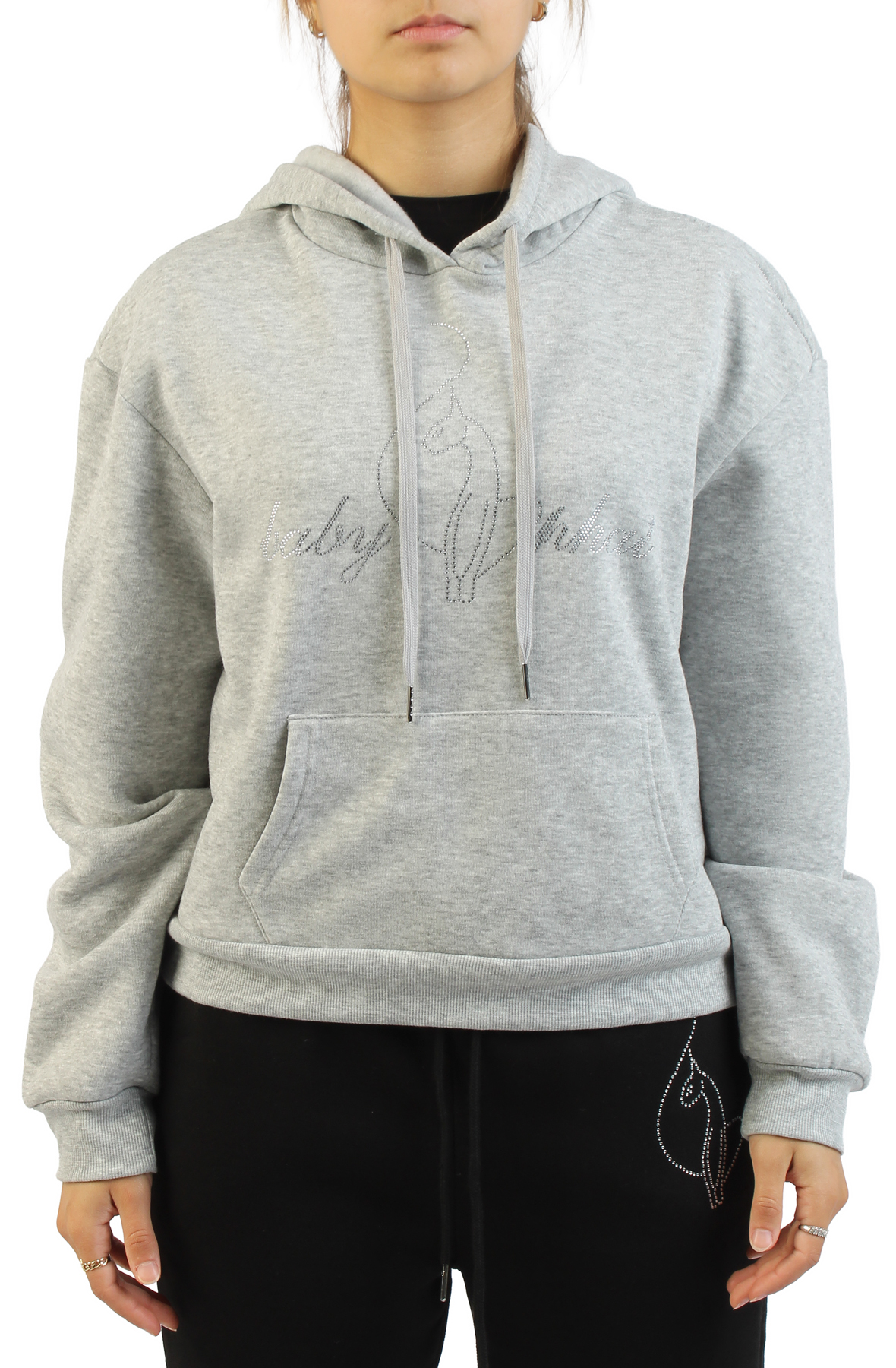 Rhinestone Logo Hoodie