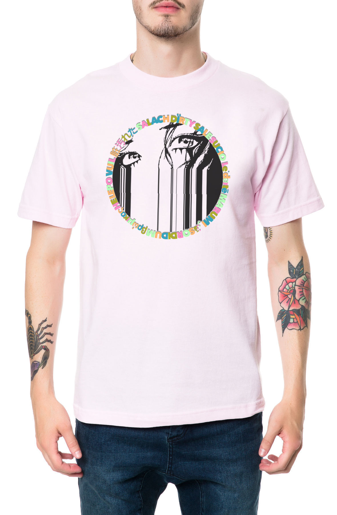 The Language Tee in Pink
