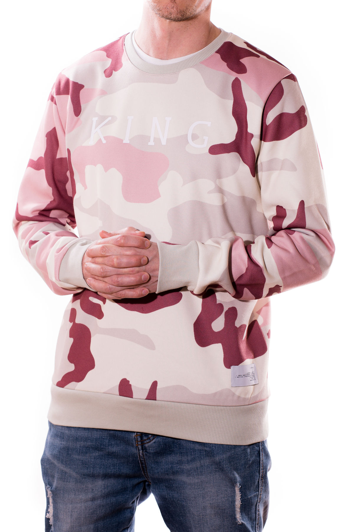pink camouflage sweatshirt