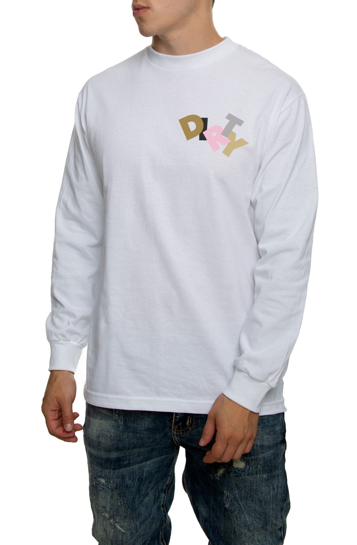 The Luv Gun Long Sleeve Tee in White