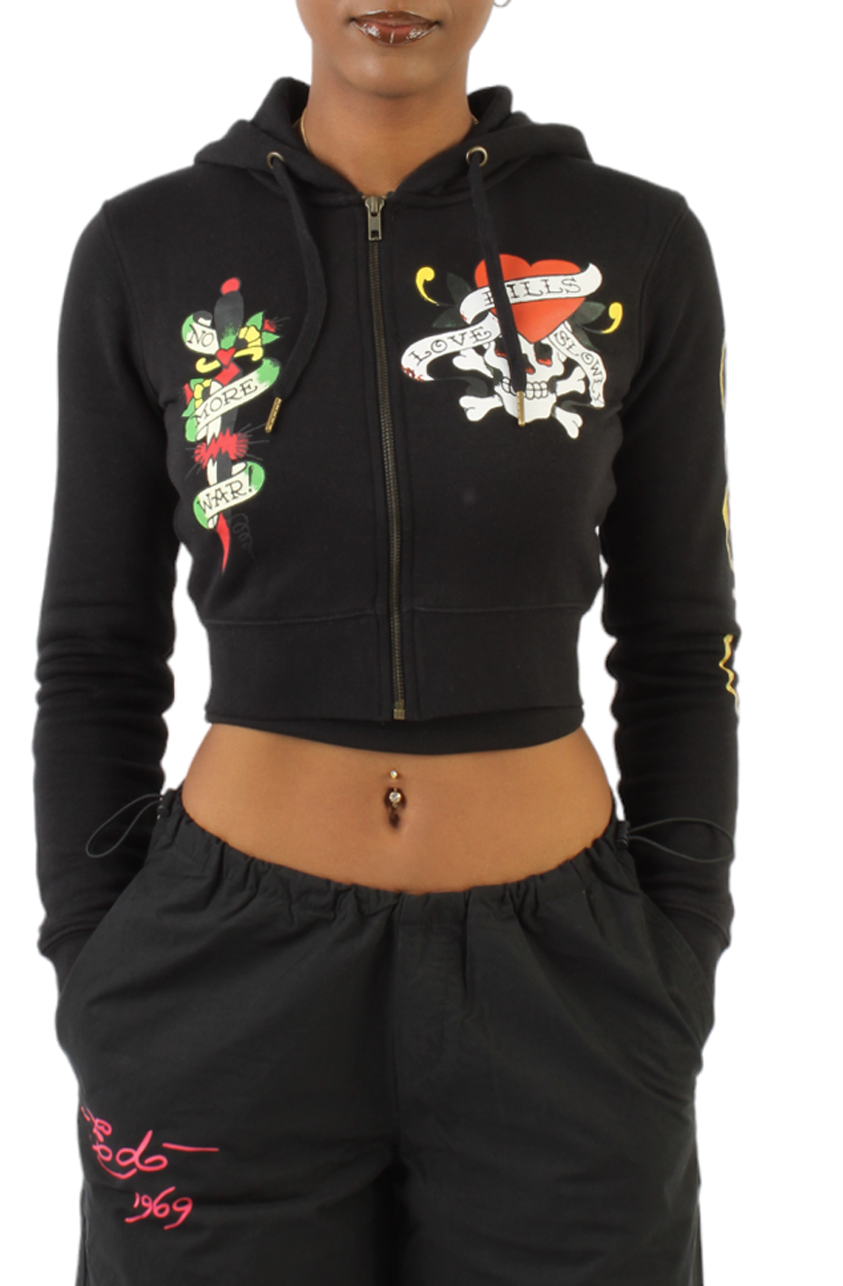 Skull Zip Up Hoodie