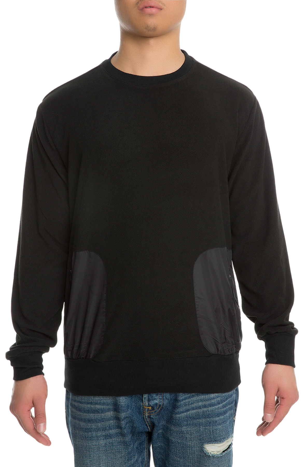 The Monterey Crewneck Sweater in Black