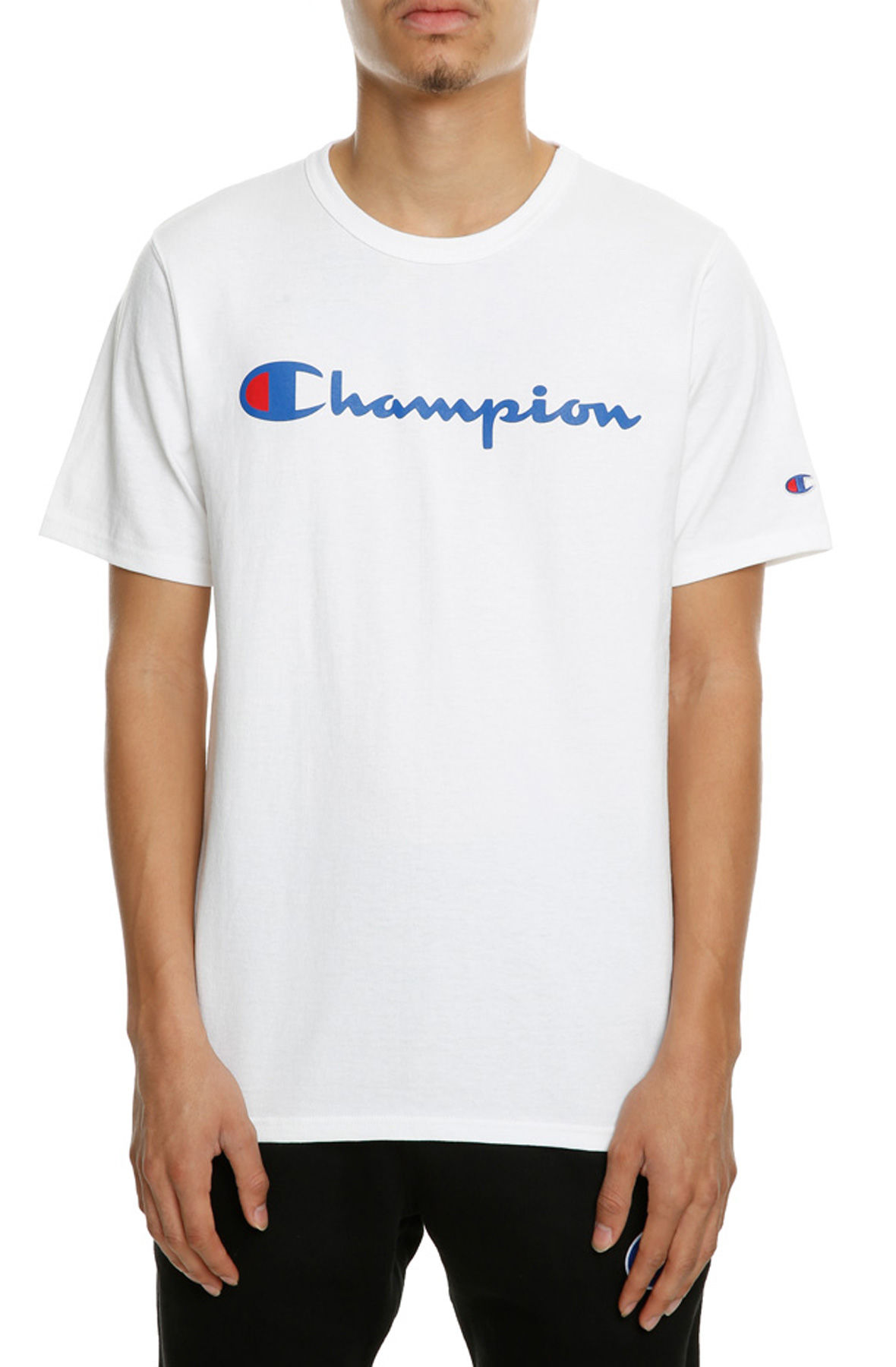 The Heritage Champion Script Tee in White