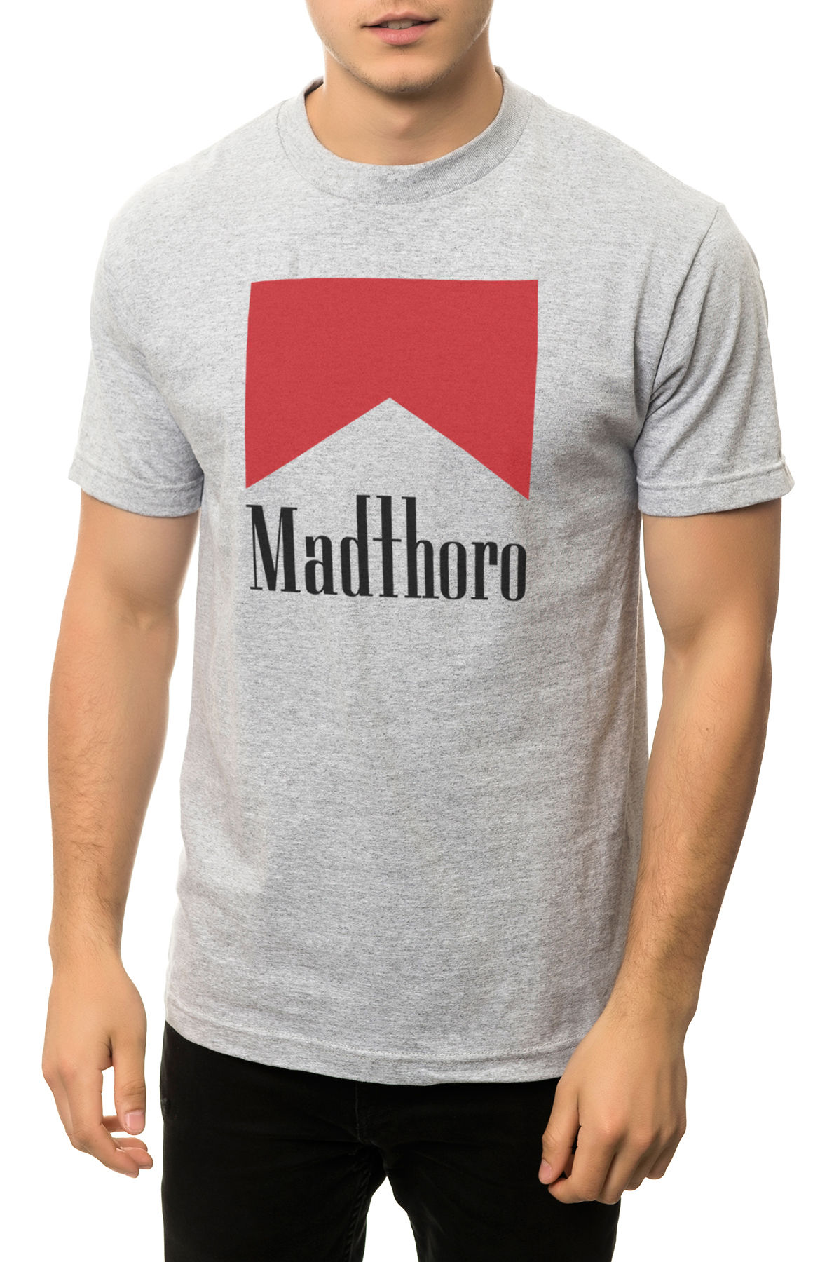 The Madthoro Tee in Heather Grey