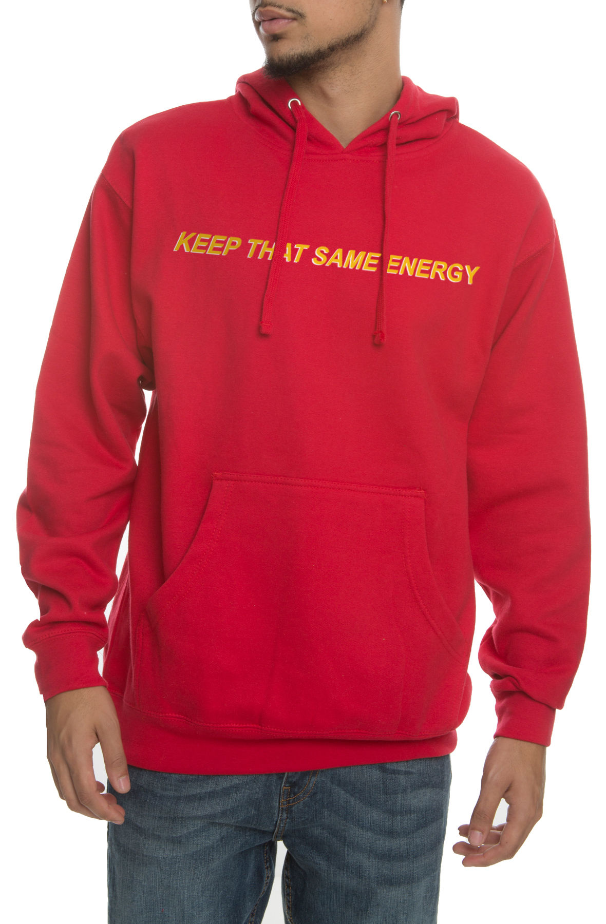 The Keep the Same Energy Hoodie in Red