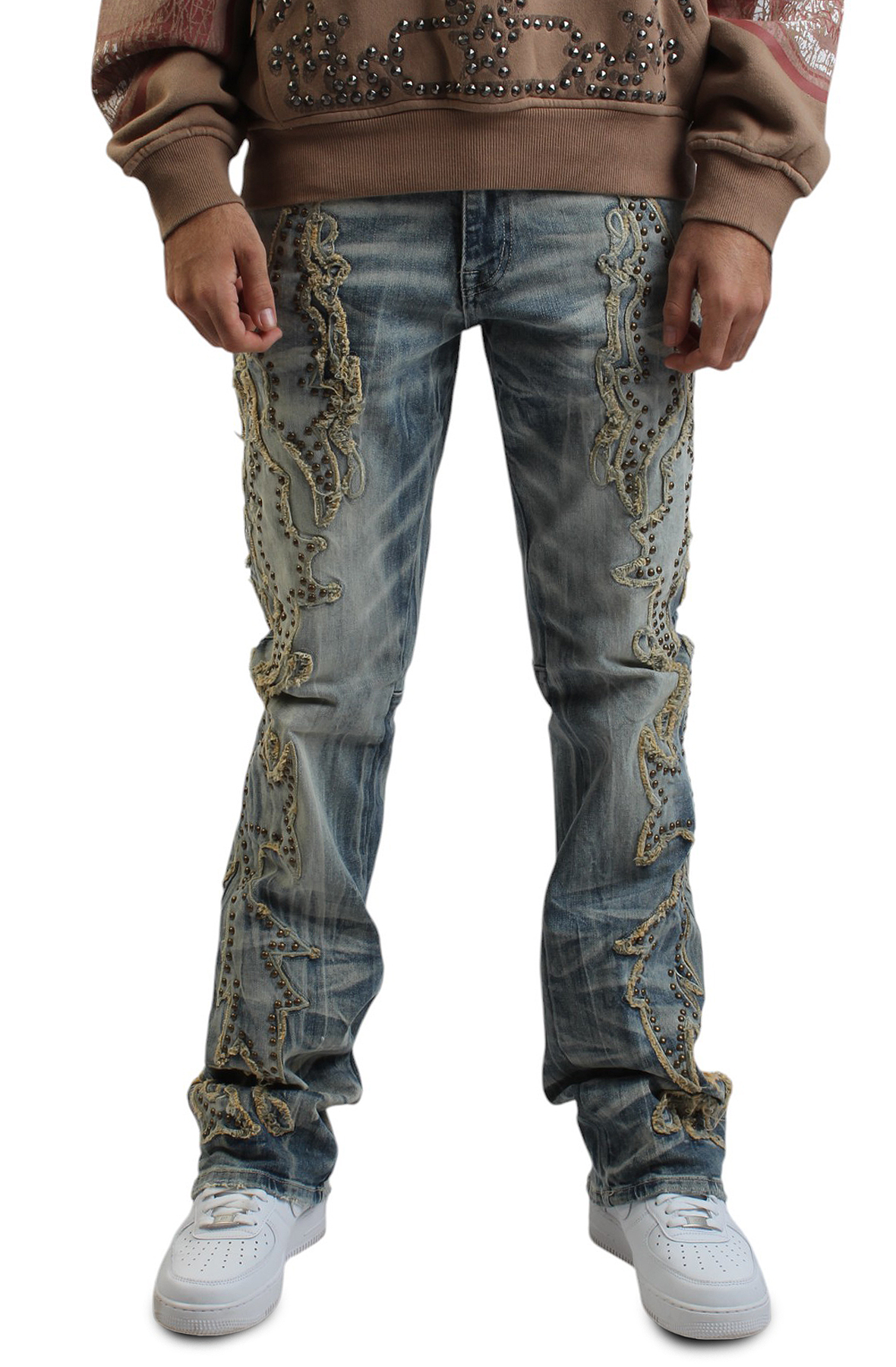 Tribal Flare Stacked Jeans