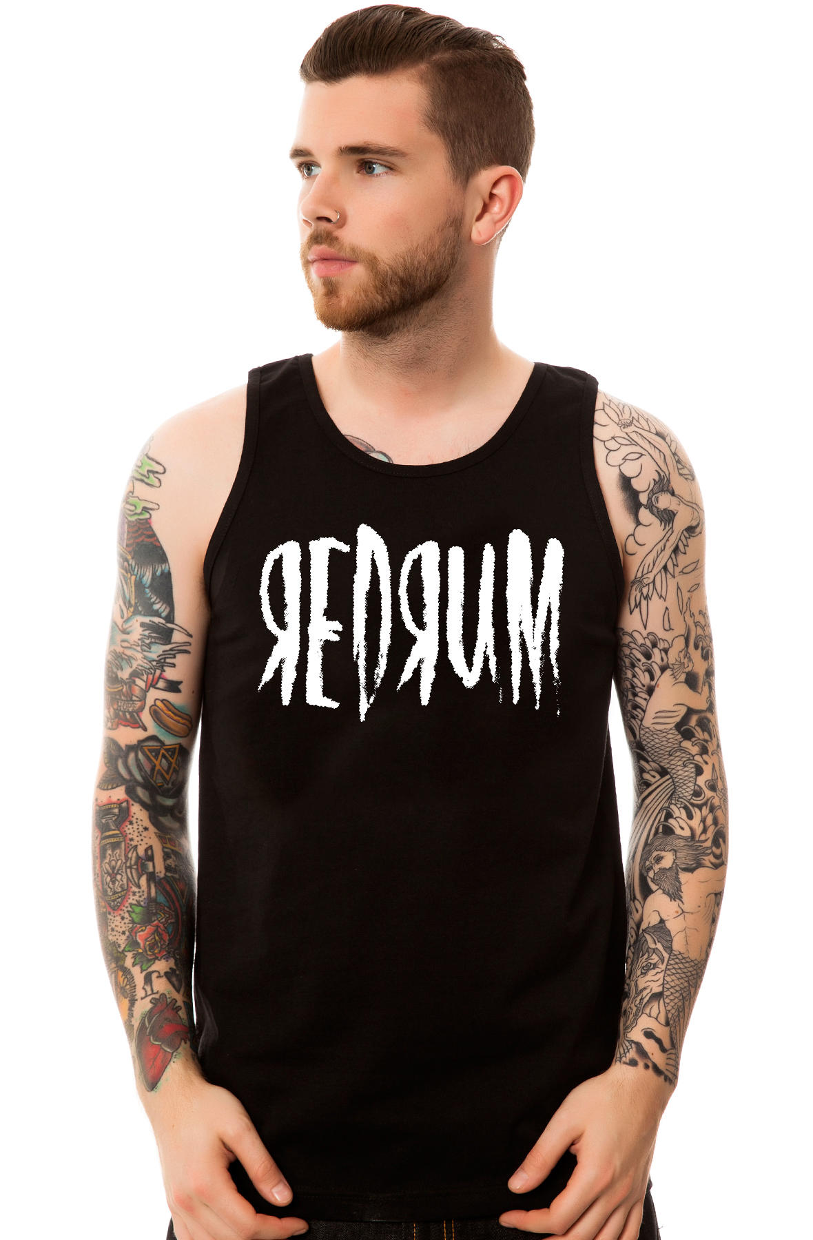 The Redrum Tank Top in Black