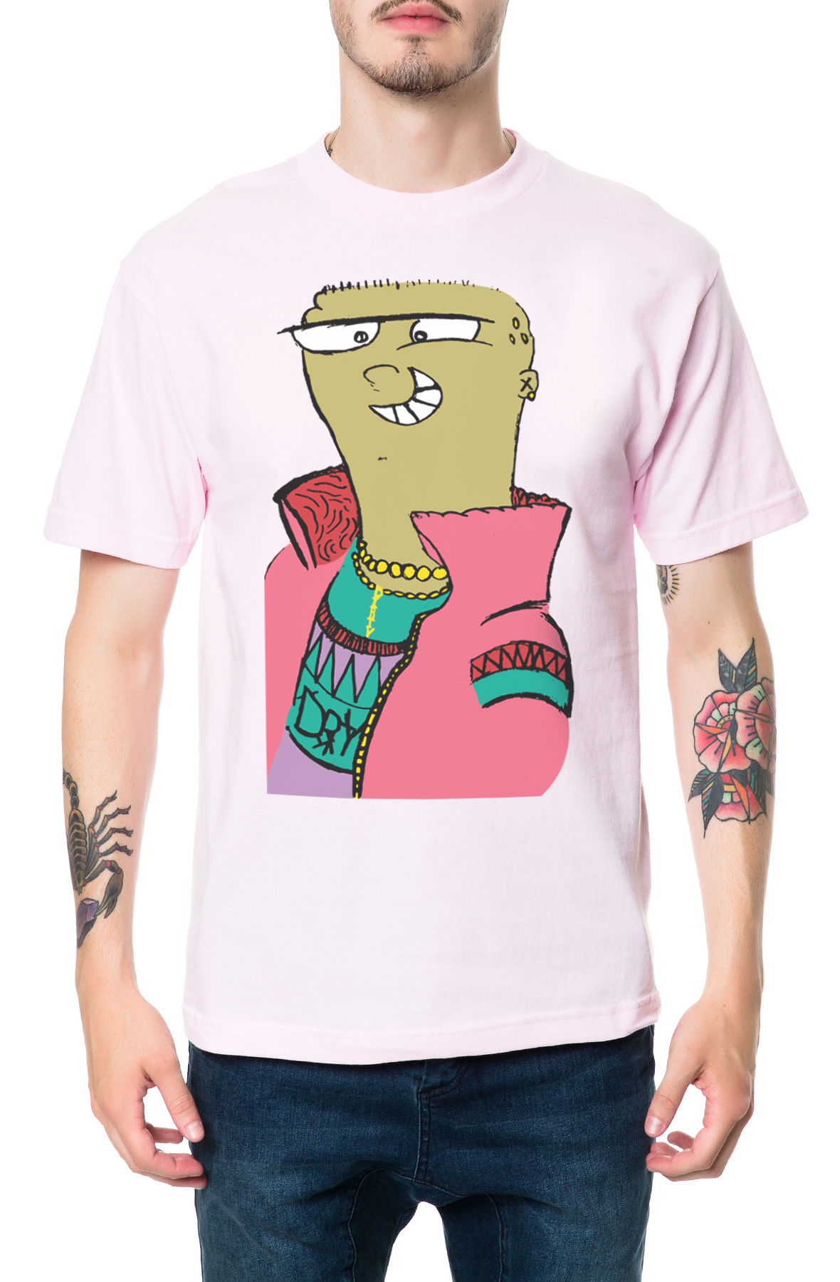 The Lumphead Tee in Pink