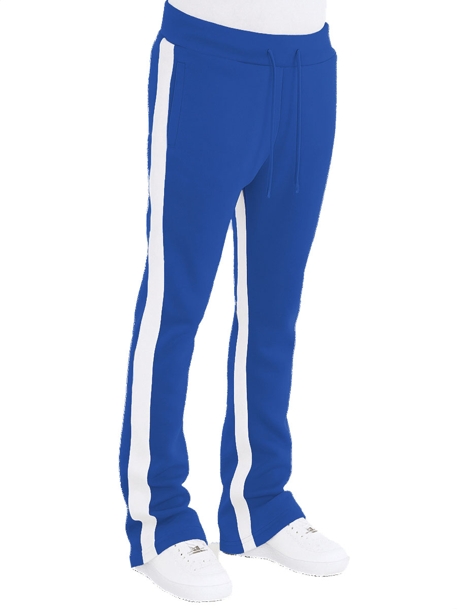 Dual Stripe Stacked Track Pants