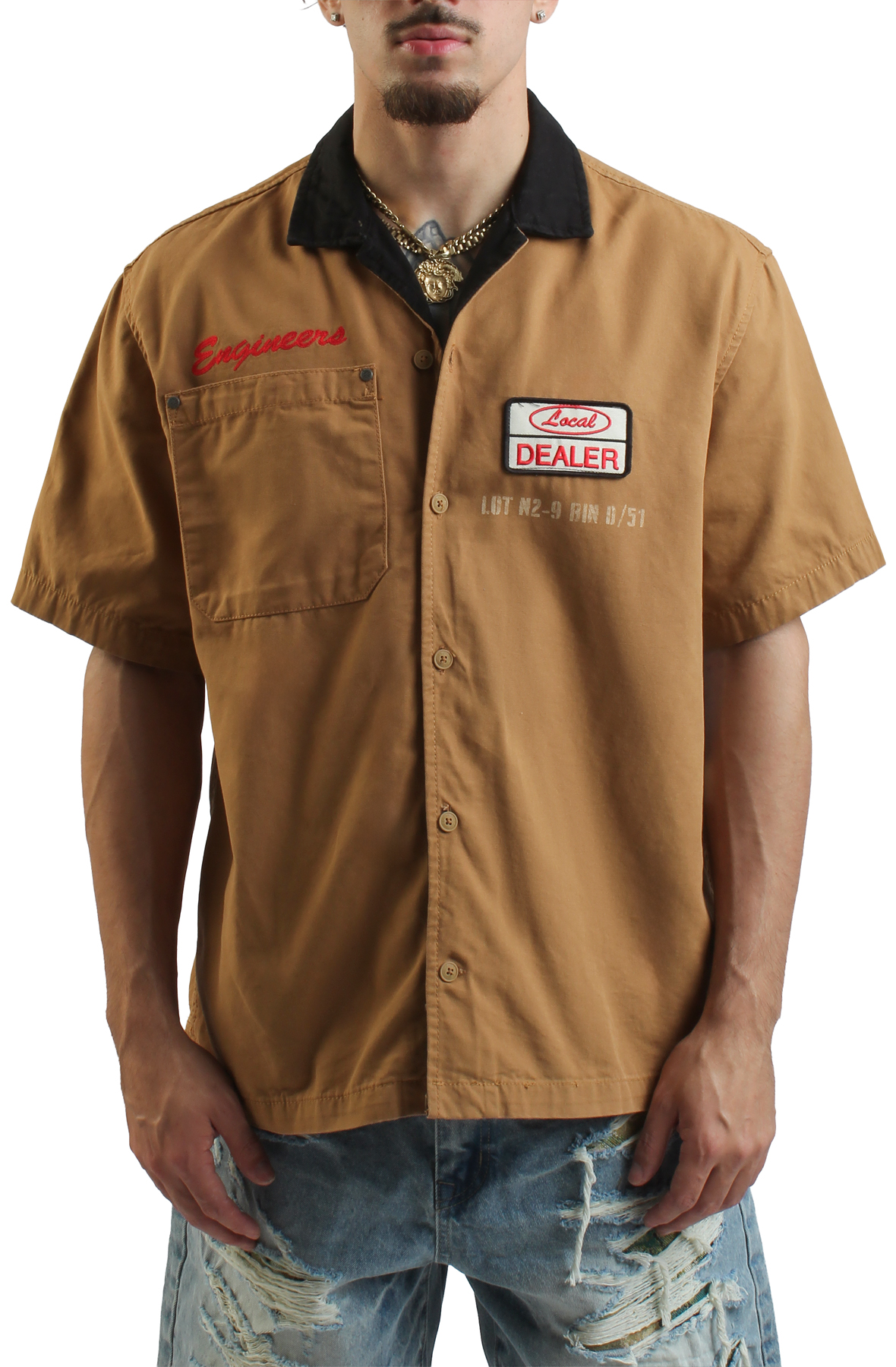 Overnite Artist Button Up Shirt