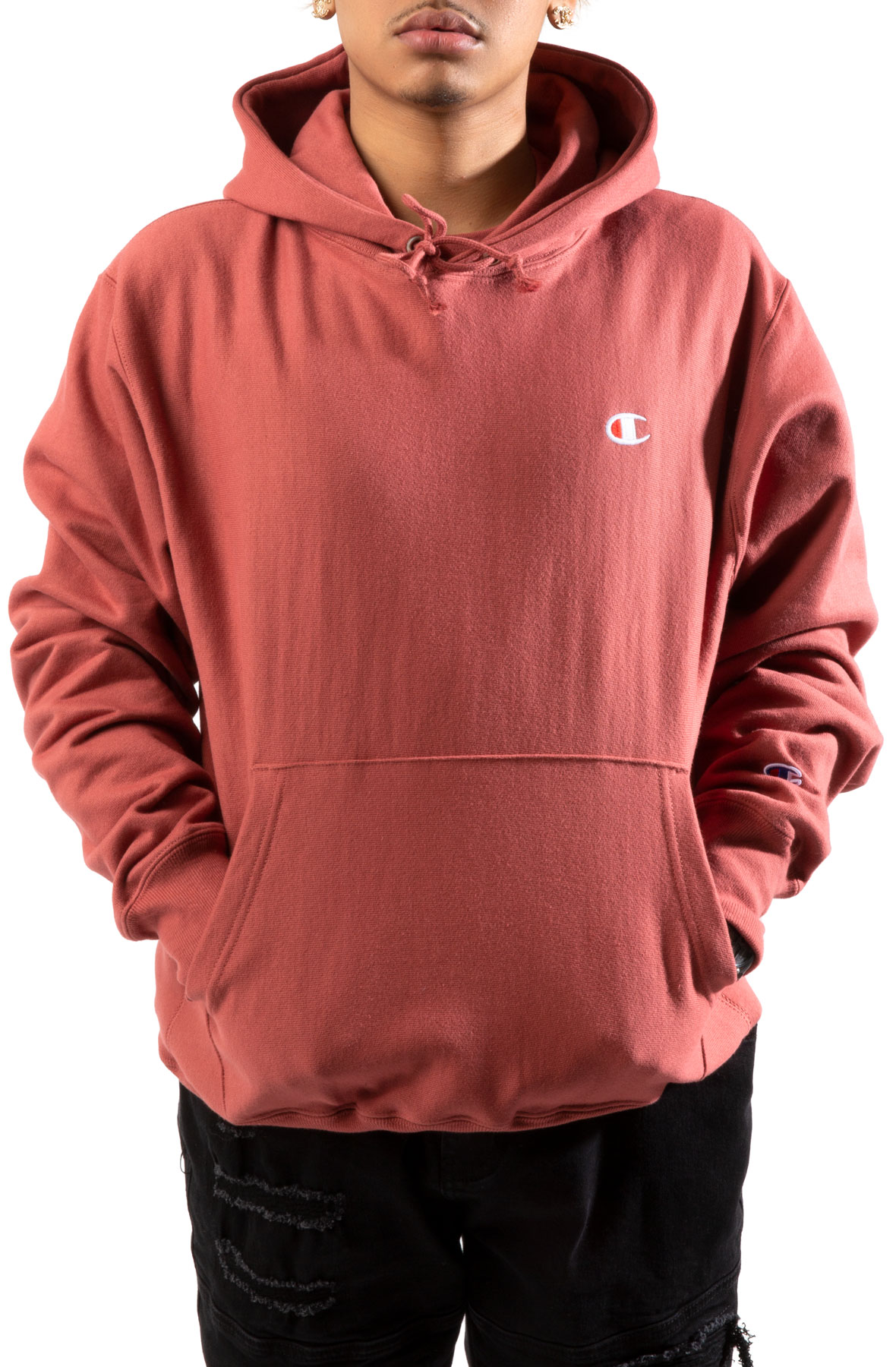 Reverse Weave Pullover Hoodie