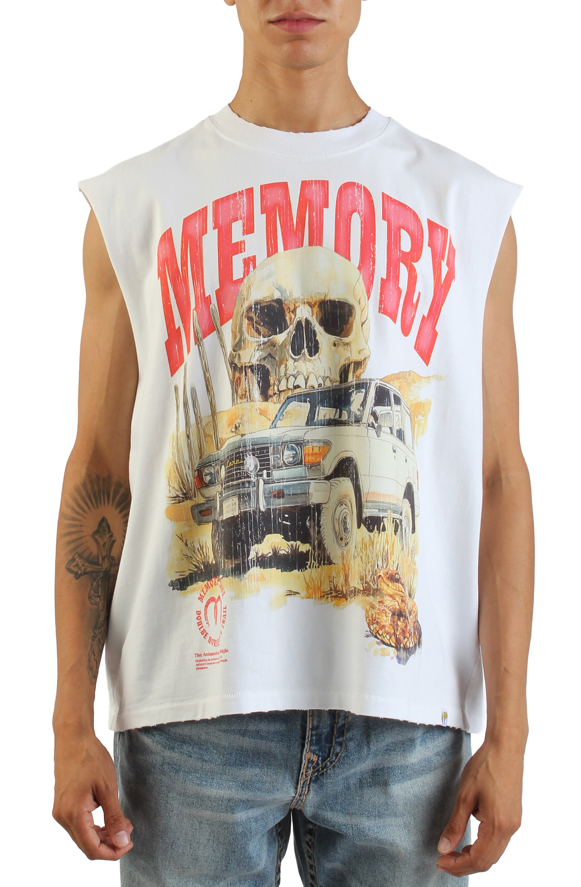 Desert Scene Sleeveless Crop T-Shirt