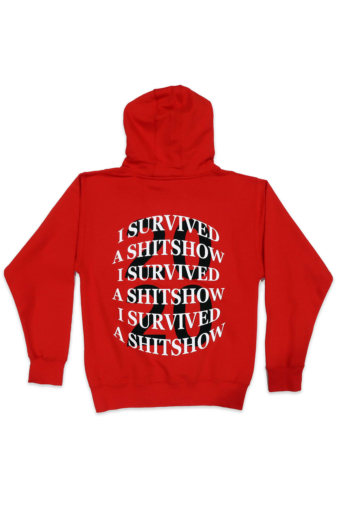 I Survived a Shit Show Hoodie in Red