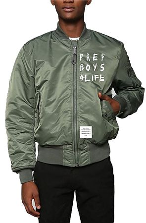 The Prep Boys 4 Life Lightweight MA-1 Bomber in Army Green