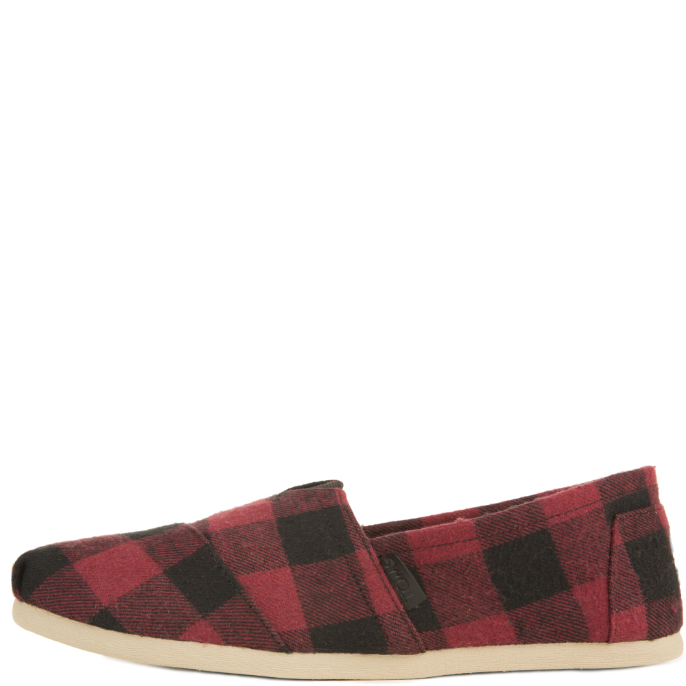 Toms buffalo hot sale plaid shoes