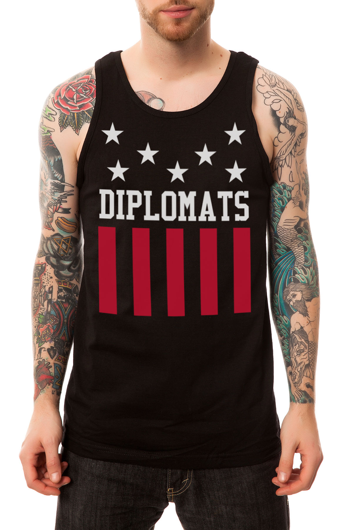 The Stars & Bars Tank in Black