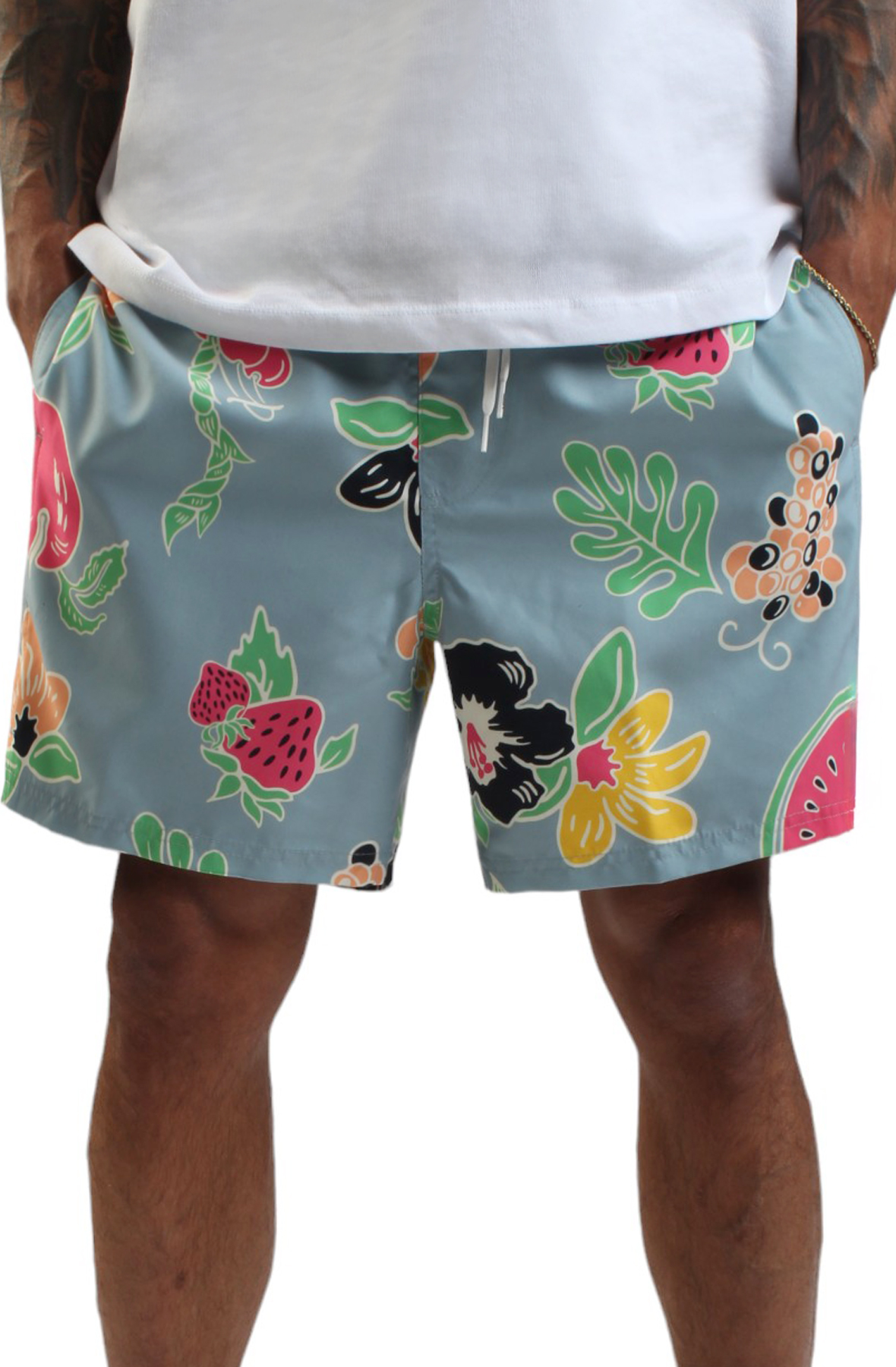 Primary Print Elastic 17'' Boardshorts