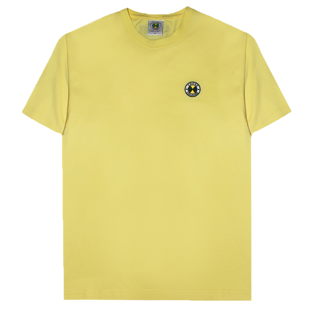 cross colours embroidered circle logo t shirt