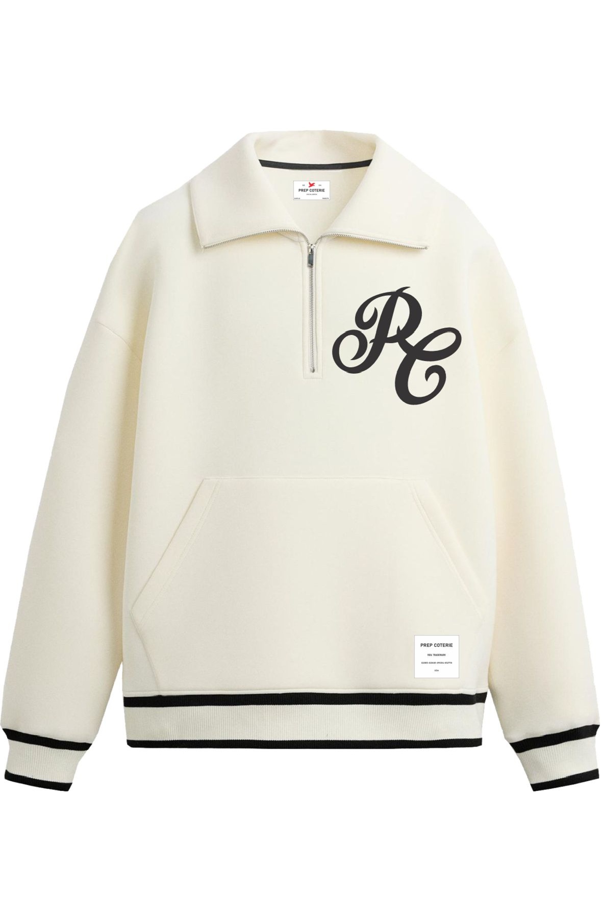 Varsity Quarter-Zip Letterman Pullover