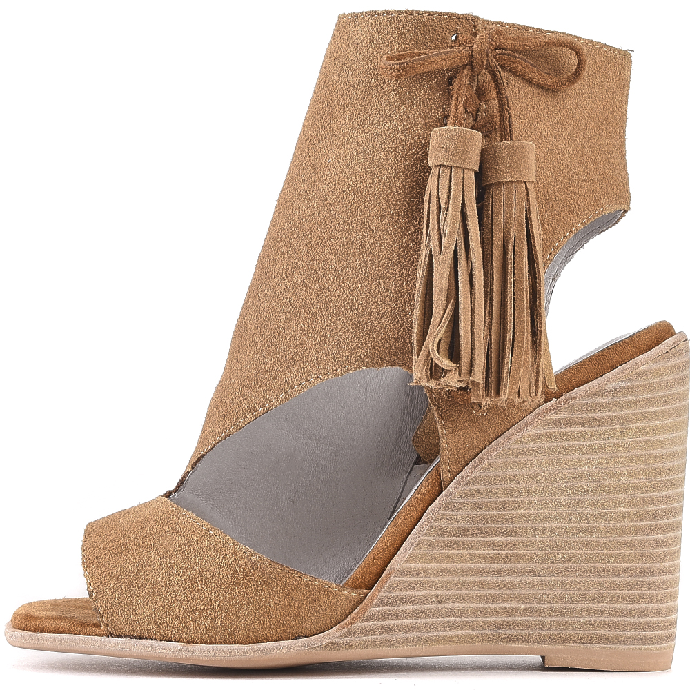 Jeffrey Campbell Palmyra Tan Wedges TAN SUEDE