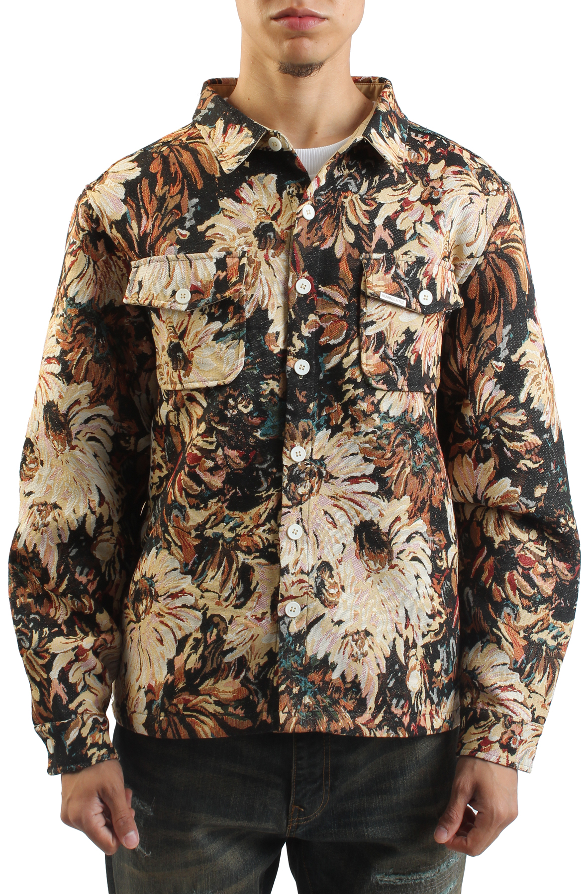 Floral Jacquard Jacket