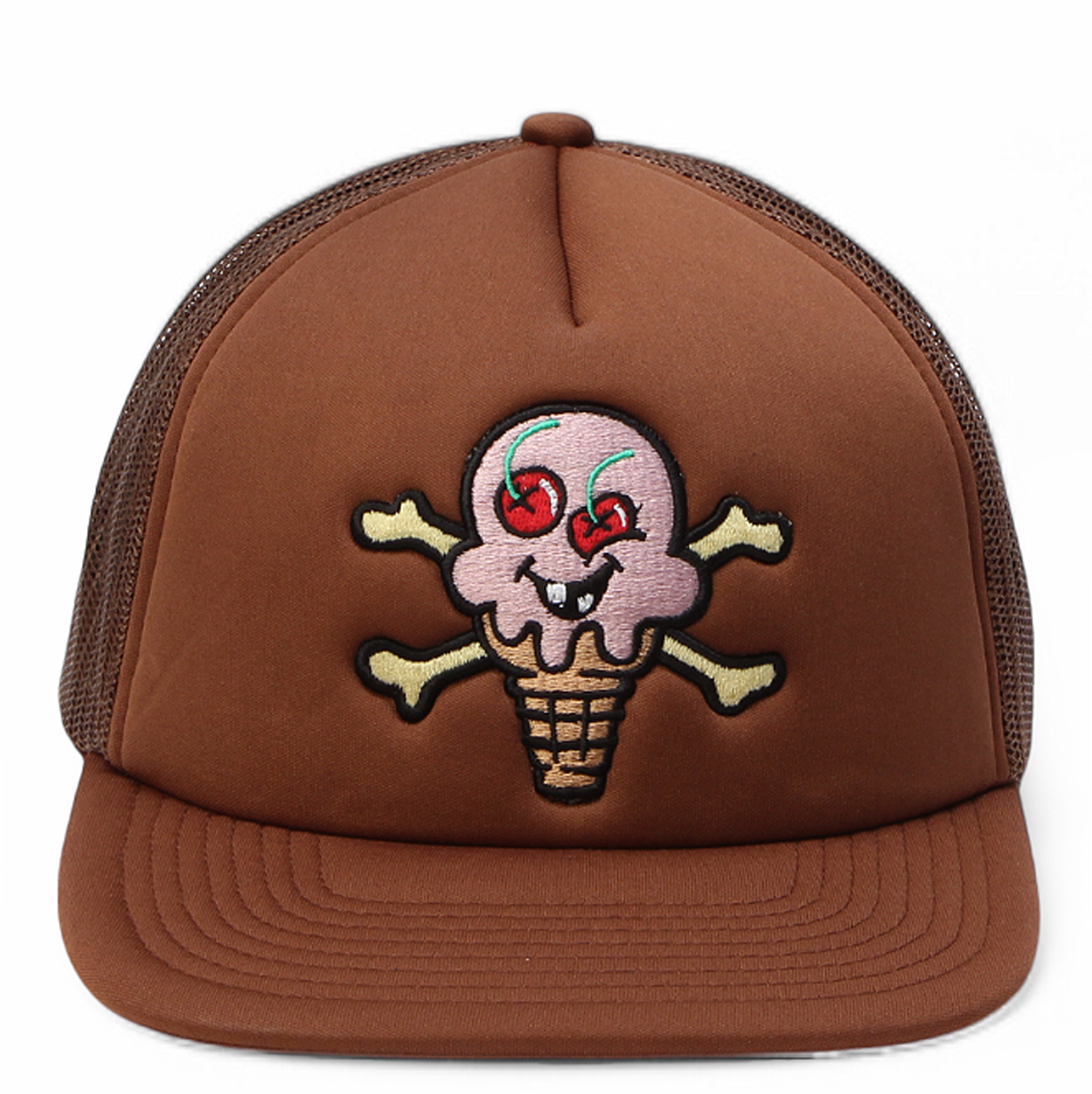 希少完売品★ Icecream Cross Cones Trucker Hat ICE CREAM Cones & Bones Trucker Hat 451-1801-BRNT - Karmaloop