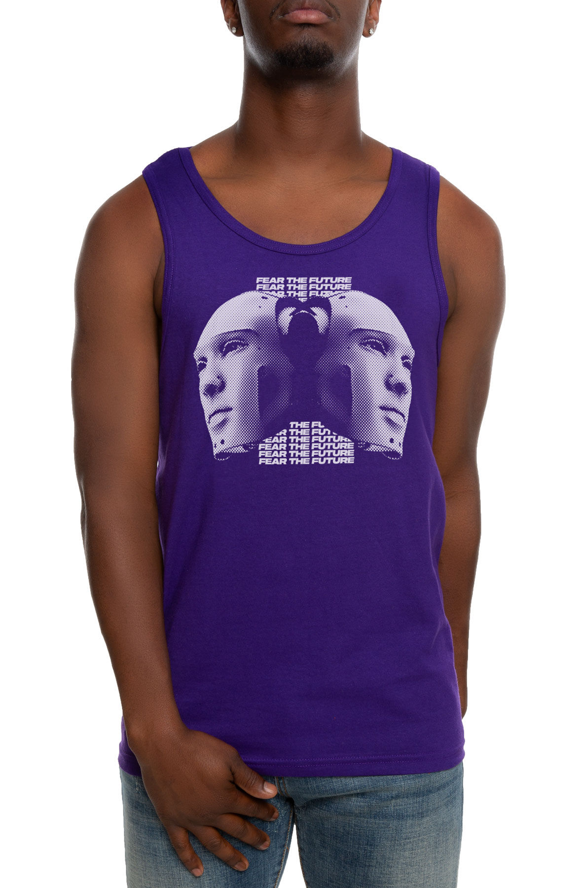 The Fear the Future Duo Tank Top in Purple