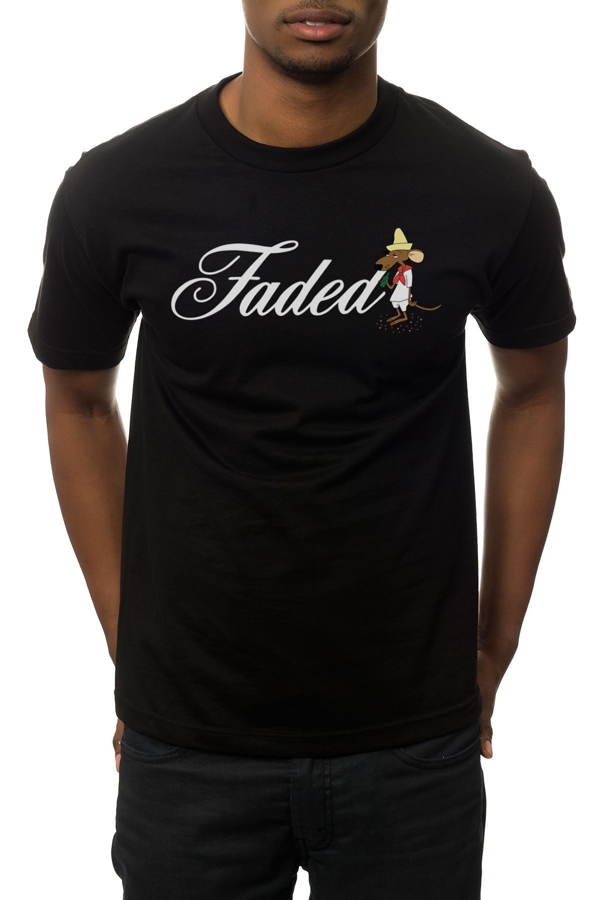 The Bottle Rat Tee in Black
