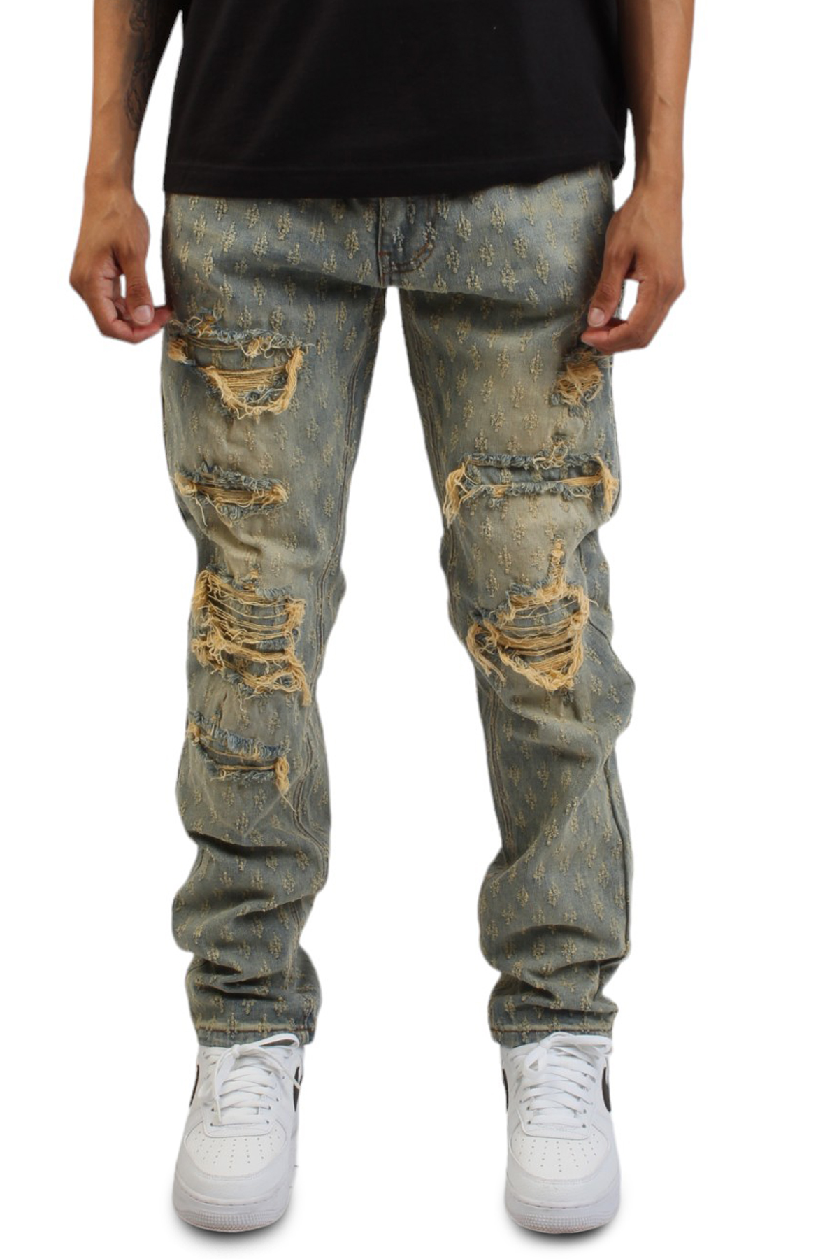 Pick Stitch Slim Jeans