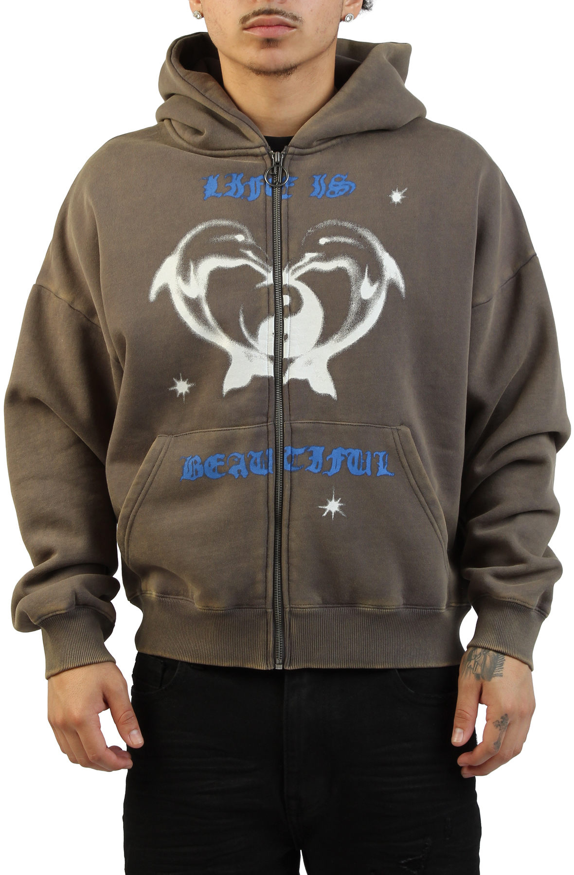 Life Is Beautiful Zip Hoodie