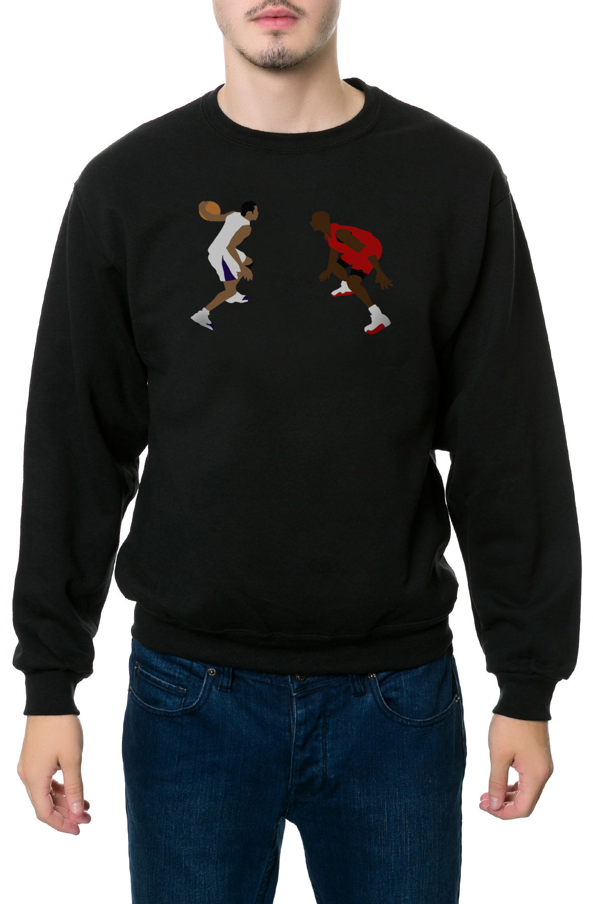 The Crossover Crewneck Sweatshirt in Black