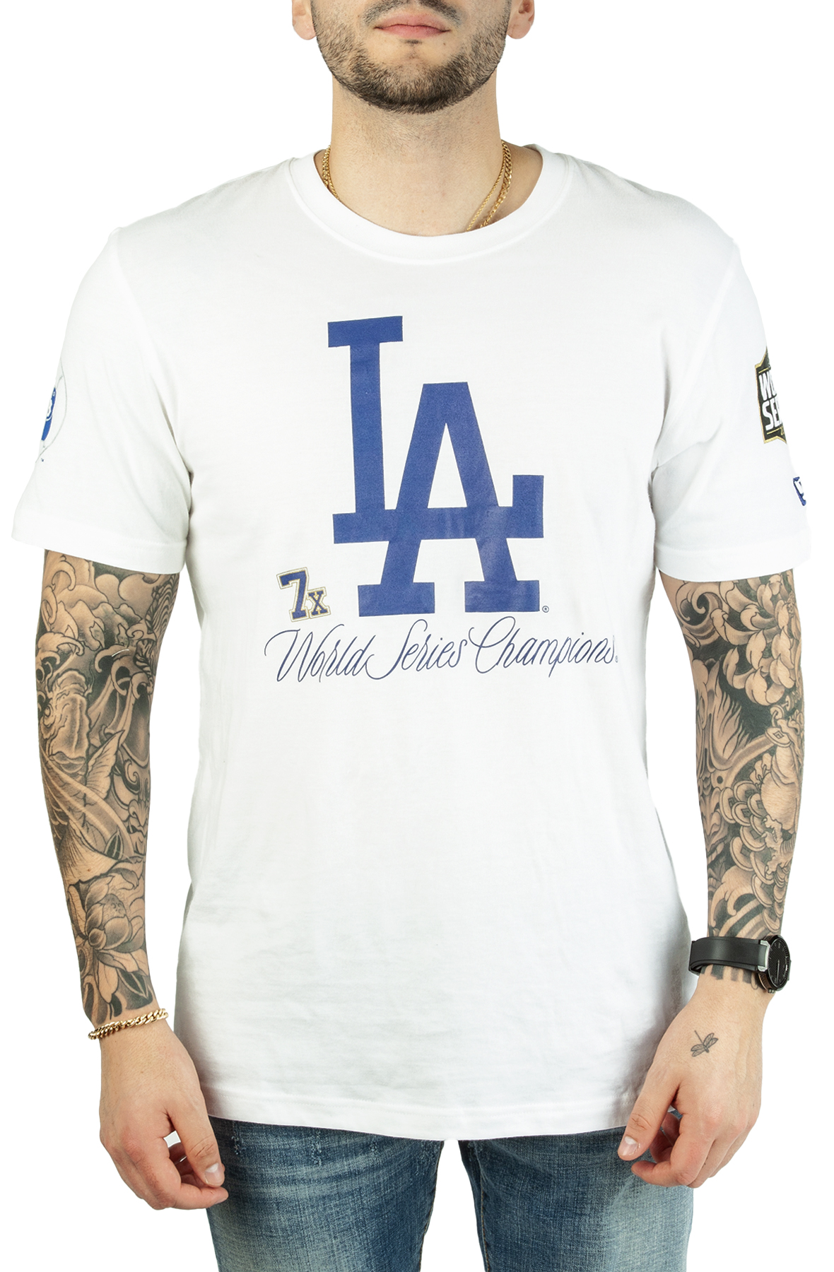 Lids Los Angeles Dodgers New Era Historical Championship T-Shirt - White