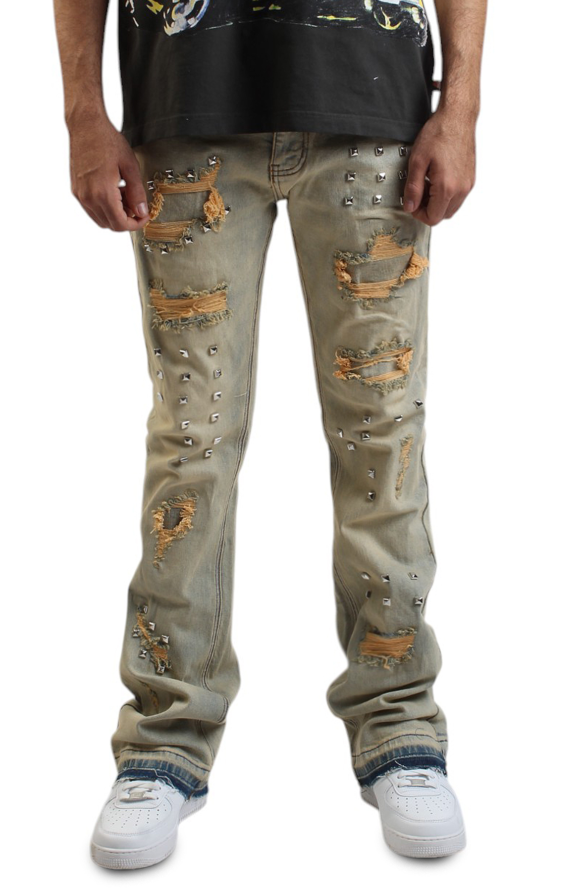 Multi Stud Flare Jean