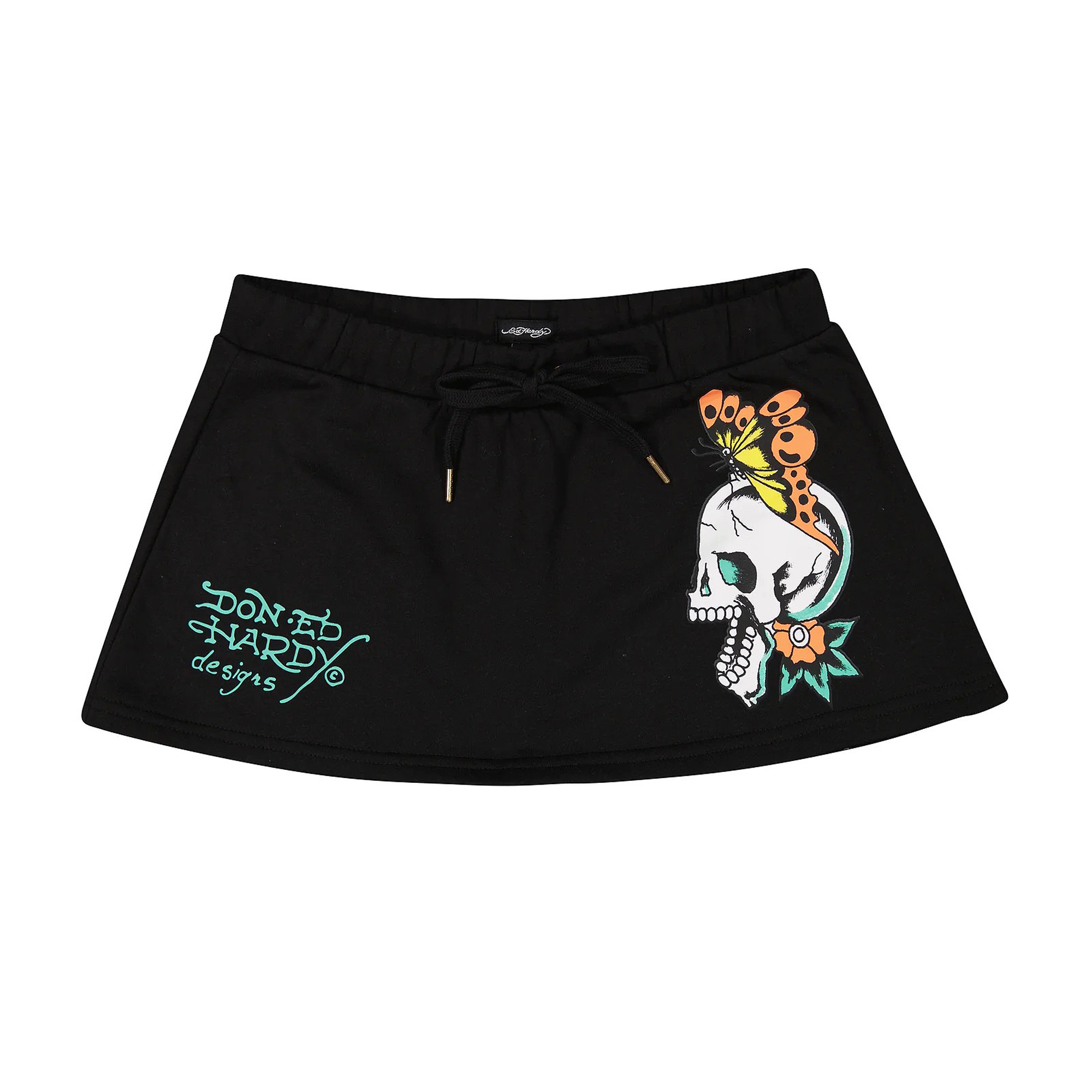 Skull Butterflies Fleece Skirt