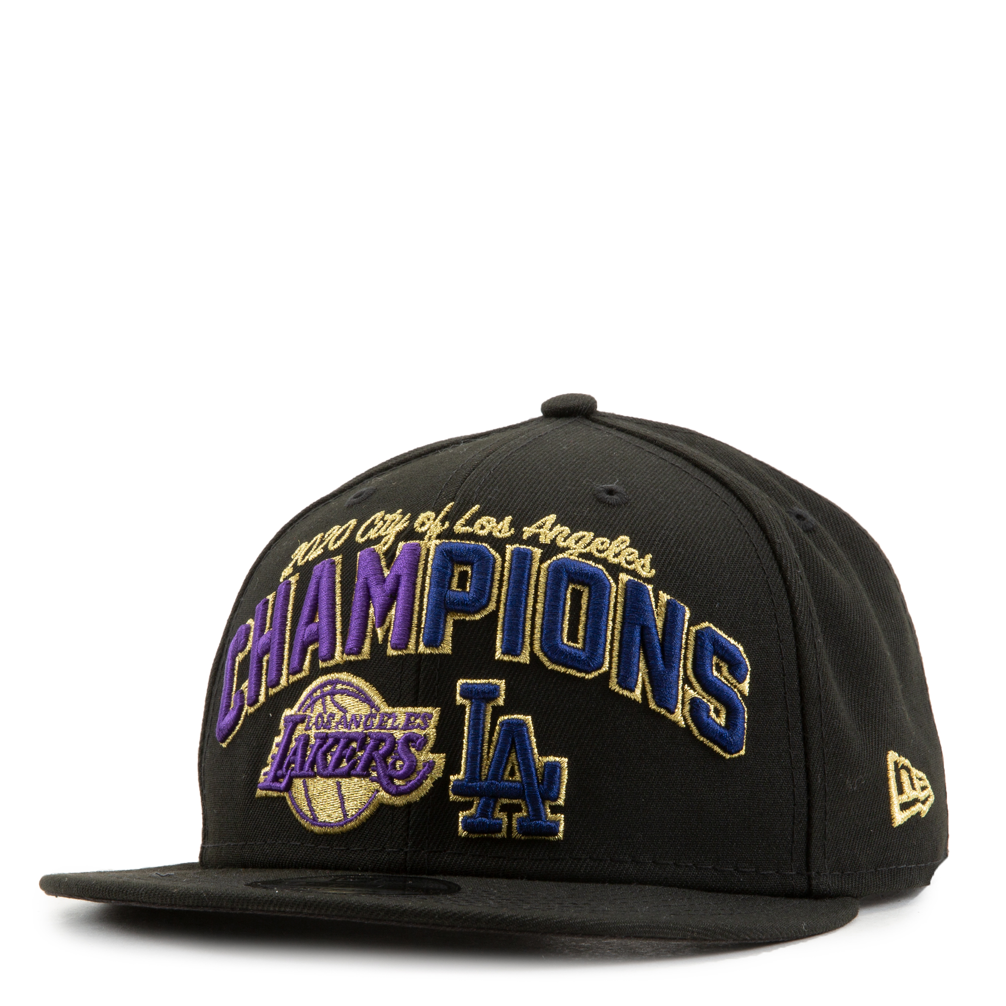 Lids Los Angeles Lakers New Era Team Split 9FIFTY Snapback Hat