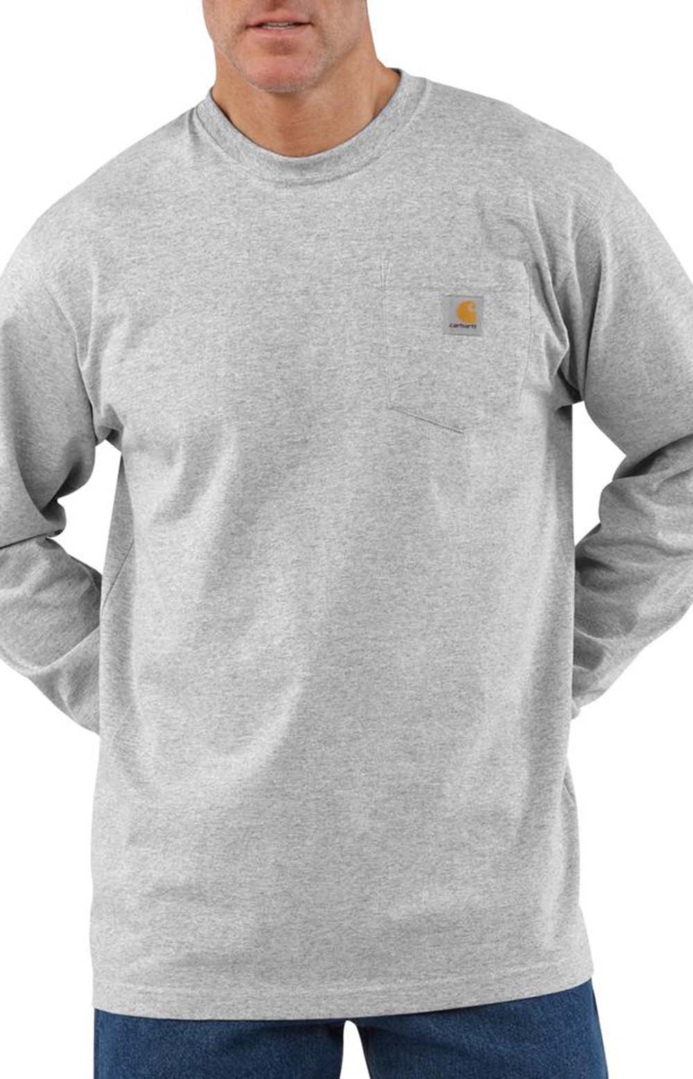 L/S Workwear Pocket Shirt - Heather Grey