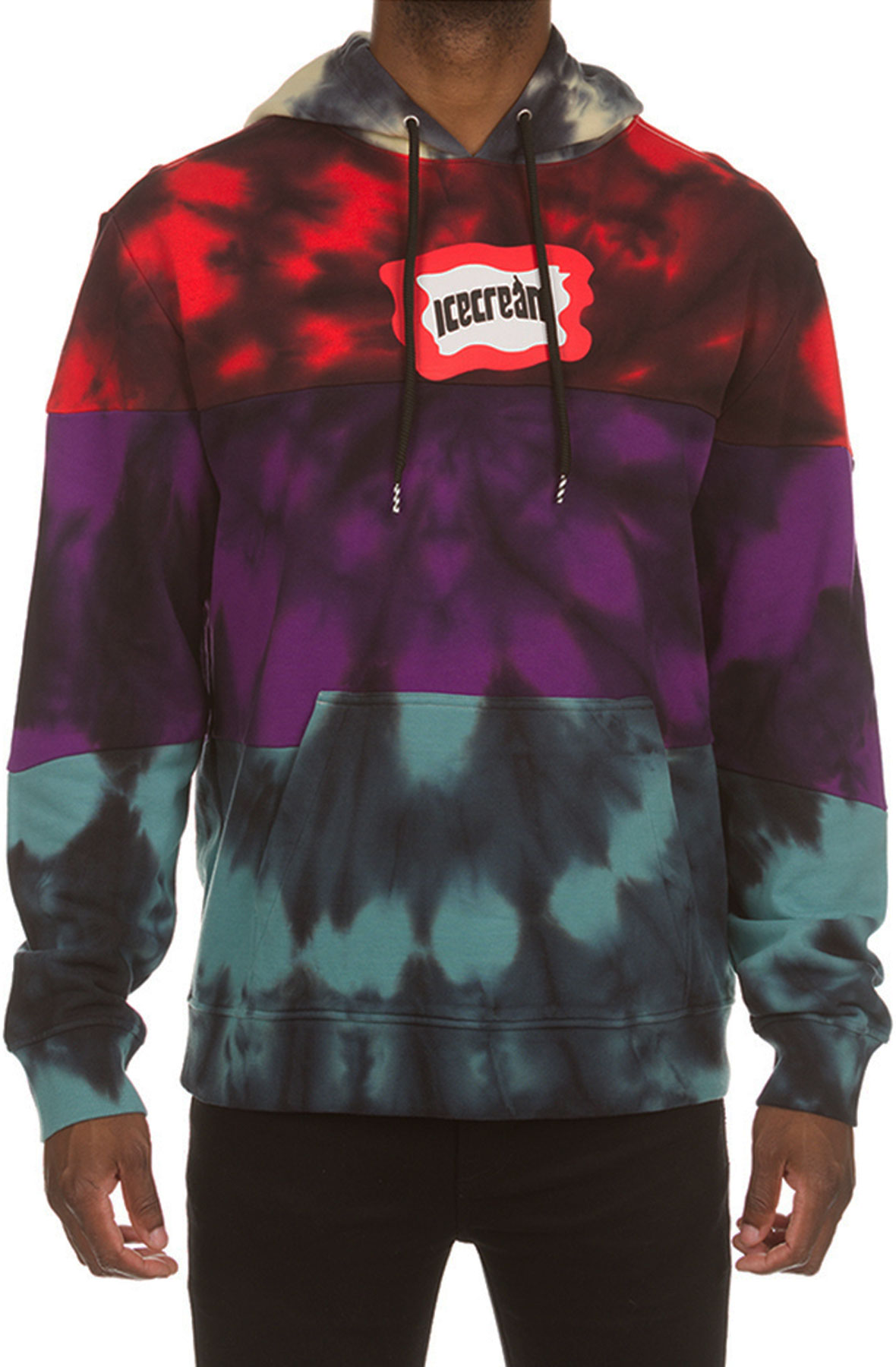 Ice cream tie online dye hoodie