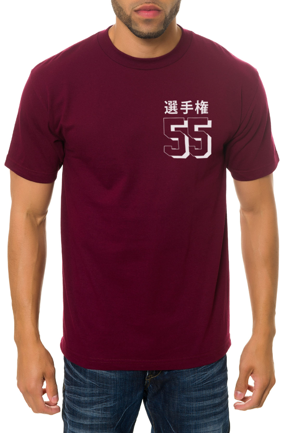 The Champion Kanji Tee in Burgundy