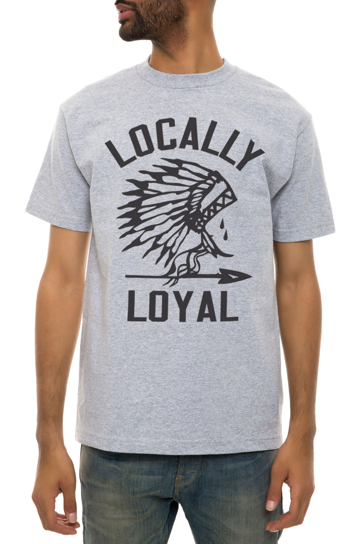 The Locally Loyal Tee in Heather Grey