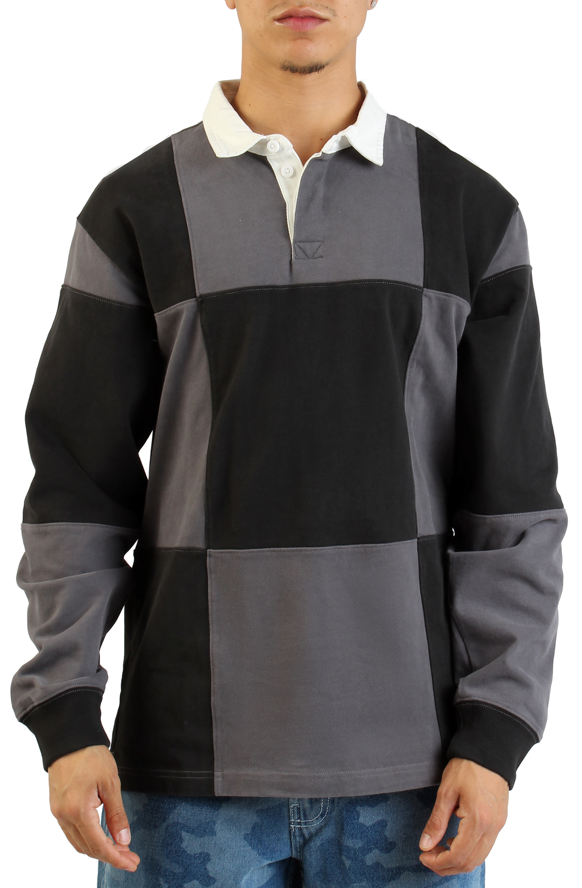 Grant Checkerboard Rugby Knit