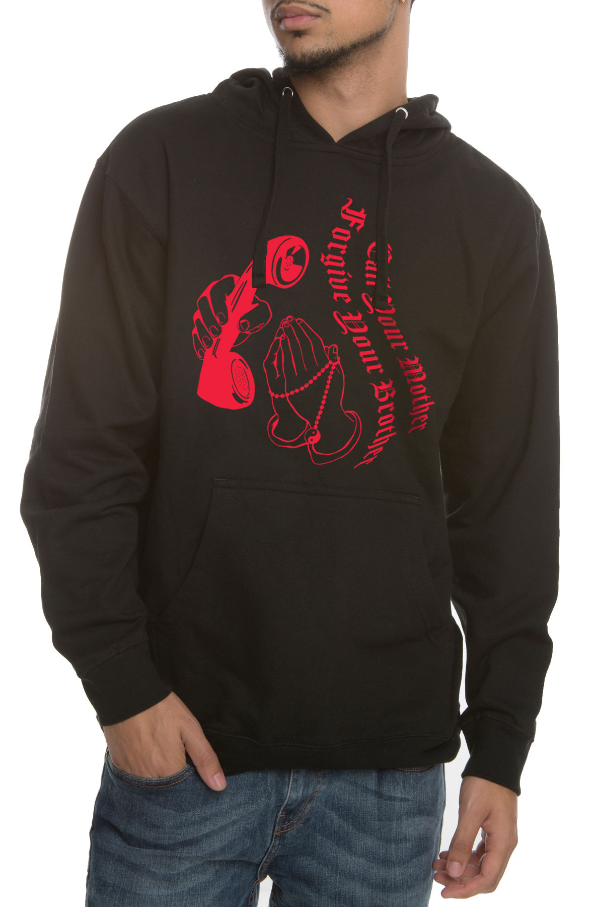 The Call Your Mother Hoodie in Black