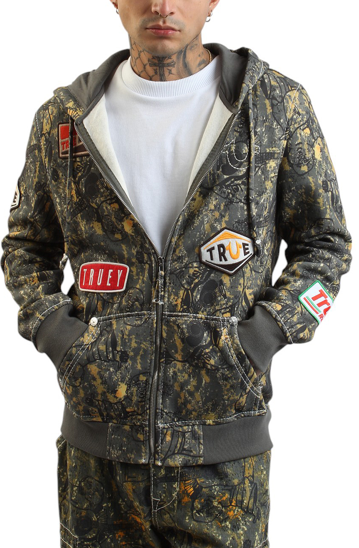 Big T Buddha Camo Zip Hoodie