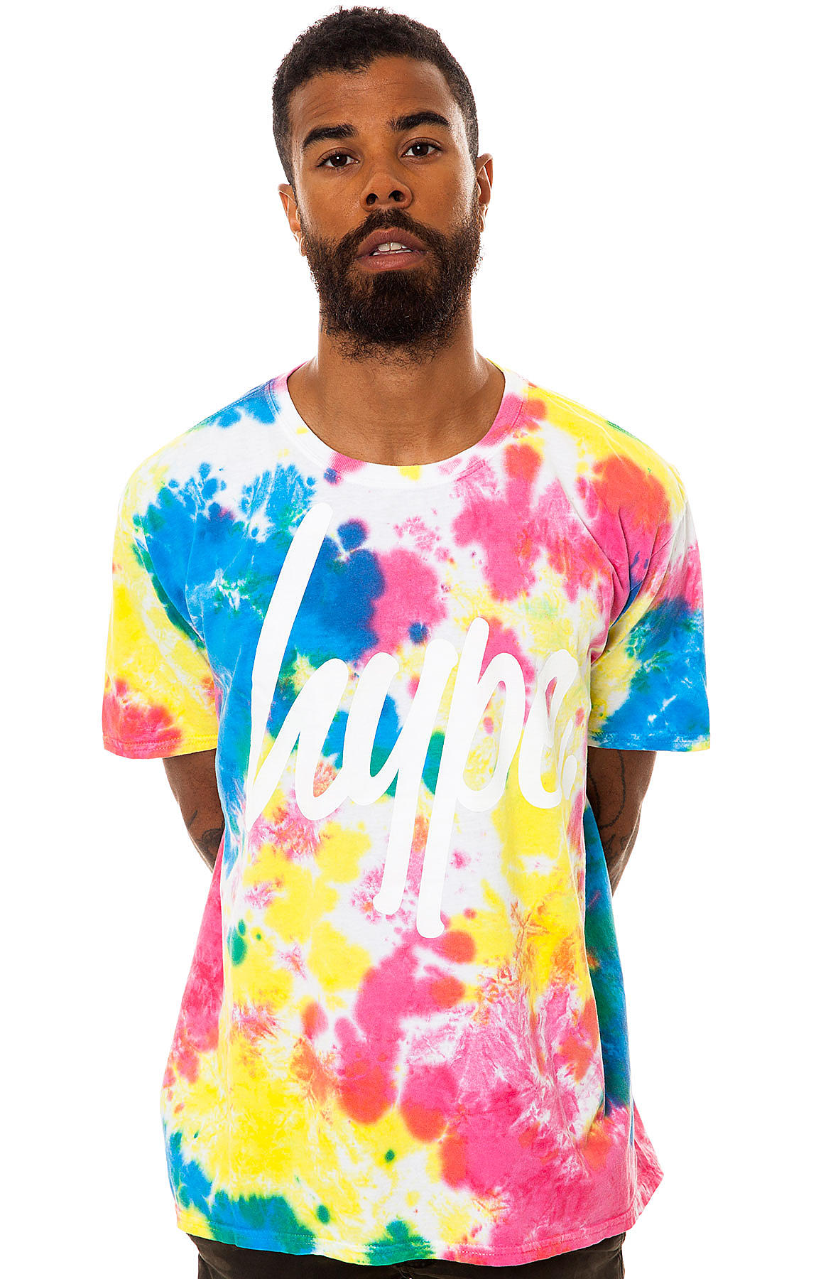 Hype Clothing Tee Tie Dye Splat In Multi