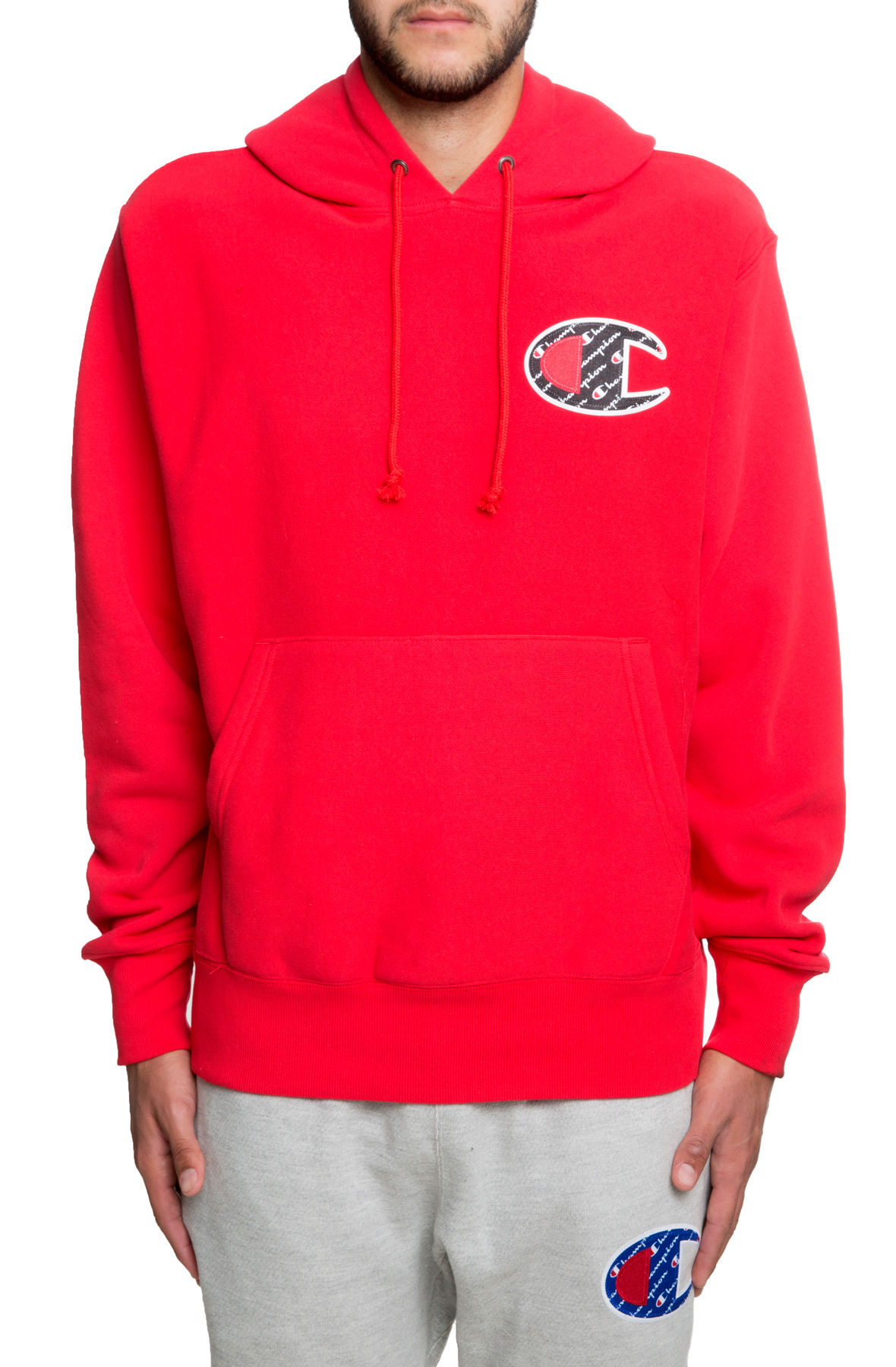 champion reverse weave sublimated pink hoodie