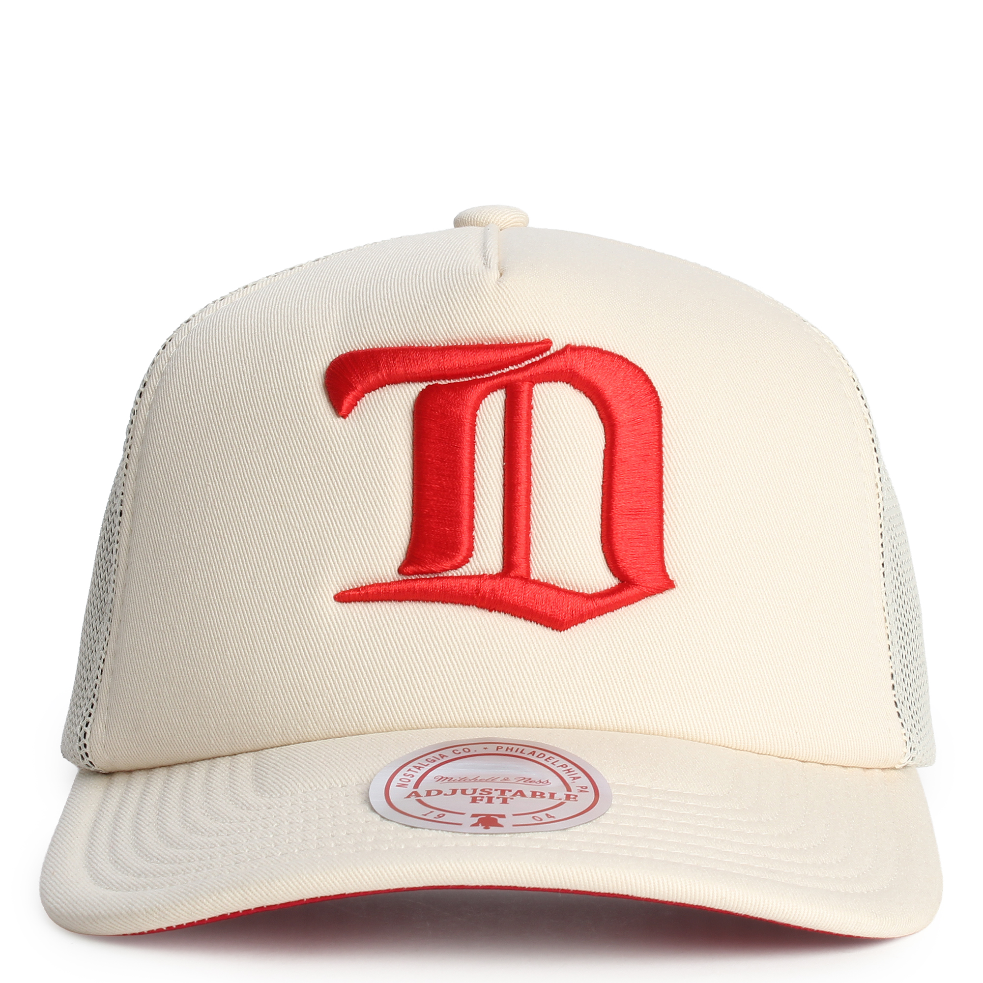 NHL Detroit Red Wings Cream Vintage Trucker Hat