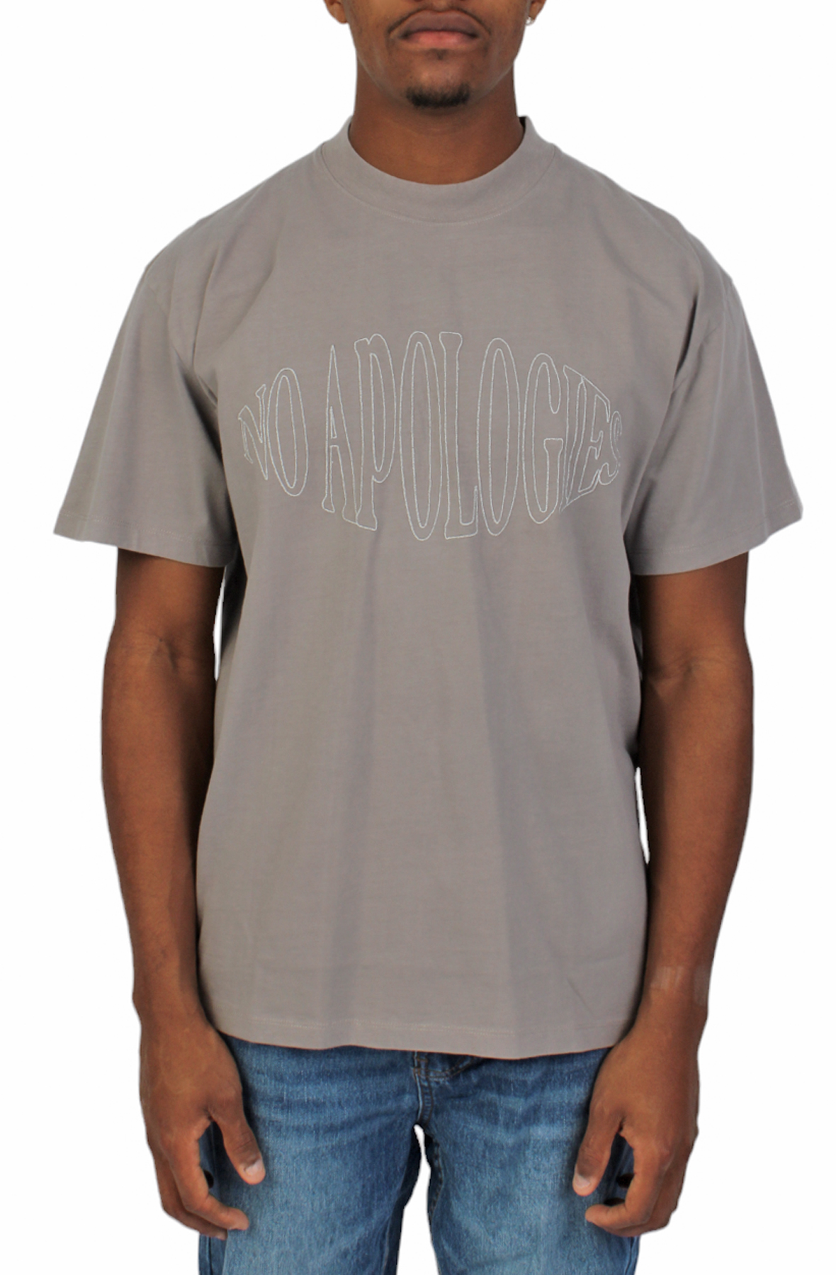 No Apologies T-Shirt- Titanium Grey