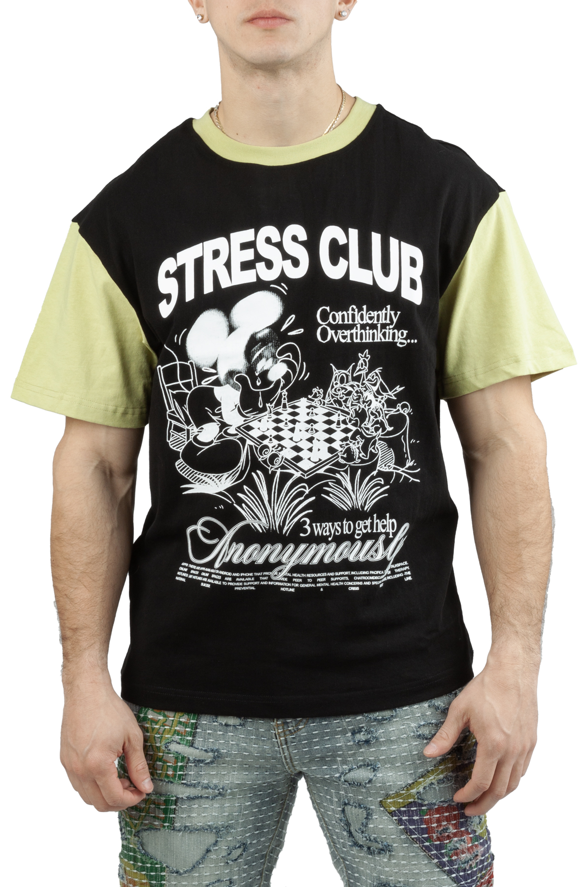 Stress Club Ringer Tee