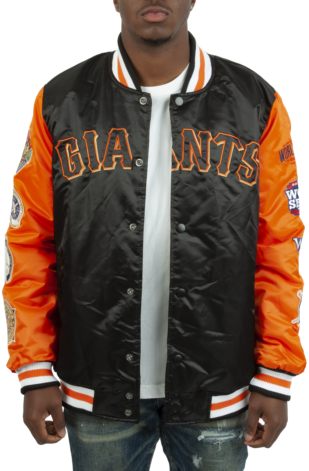 SAN FRANCISCO GIANTS CHAMPS PATCHES JACKET LS250996 SFG