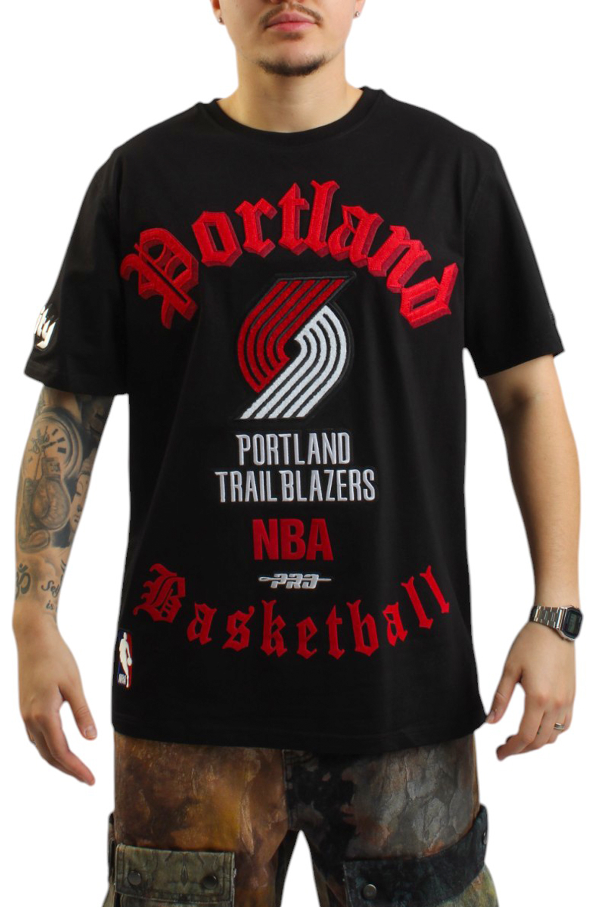 NBA PORTLAND BLAZERS OLD ENGLISH T-SHIRT