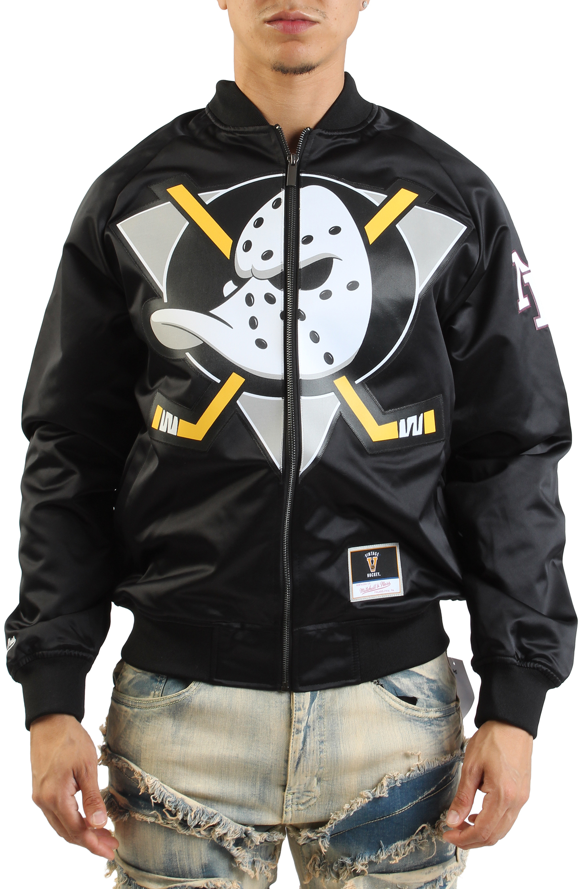 NHL Maxxed Out Satin Jacket Ducks 1992 Teemu Selanne